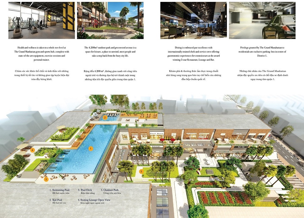 tiện ích căn hộ the grand manhattan