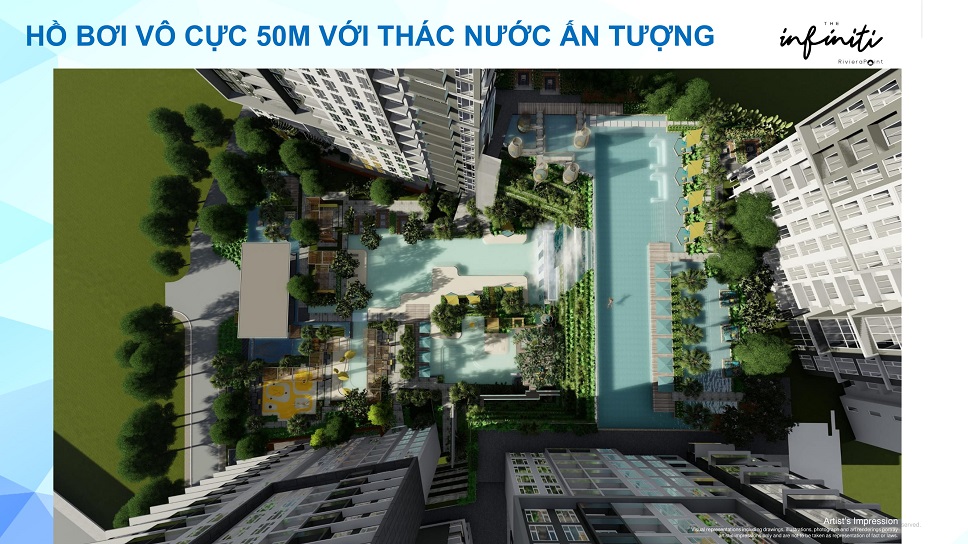 hồ bơi 50m tại the infiniti