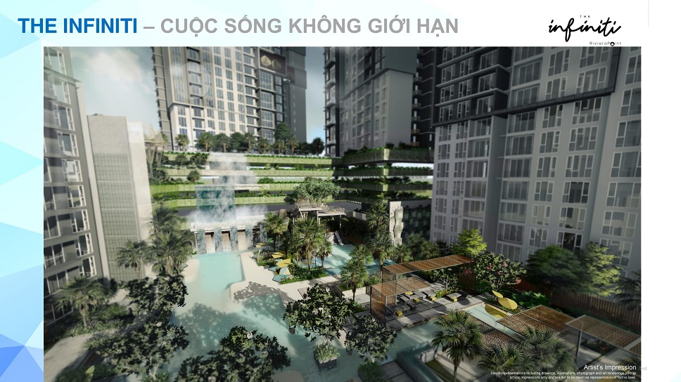 tiện ích thác nước tại the infiniti quận 7