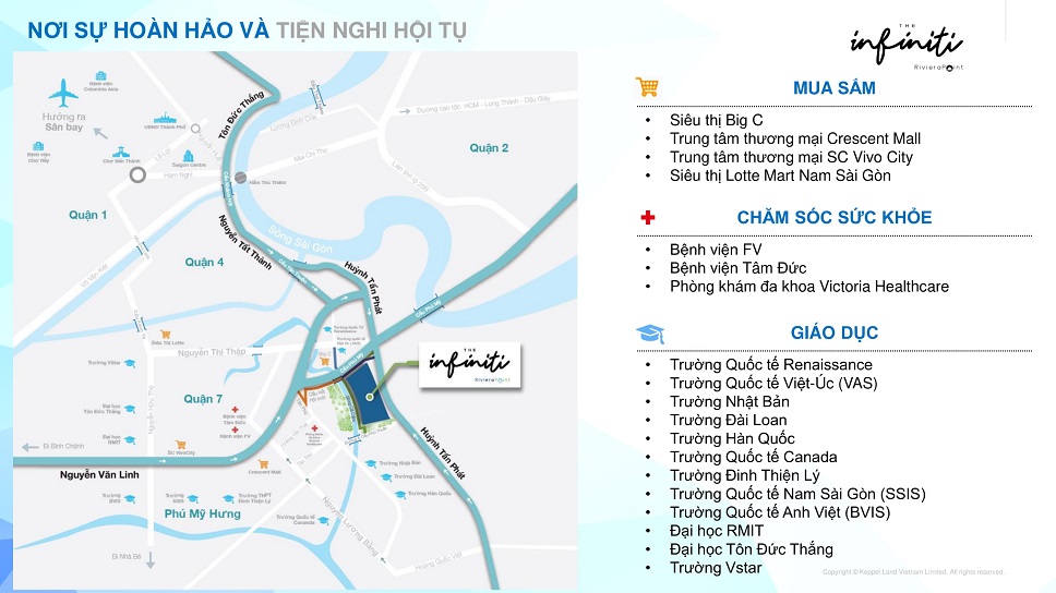 vị trí căn hộ the infiniti riviera point quận 7