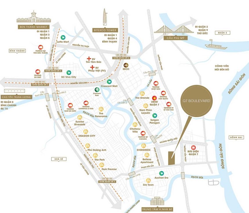 vị trí căn hộ q7 boulevard 