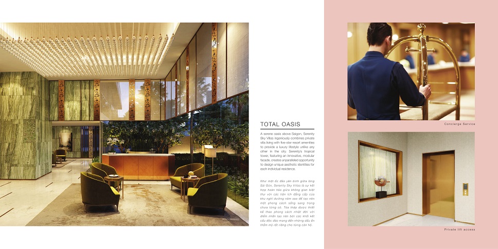 sảnh căn hộ serenity quận 3