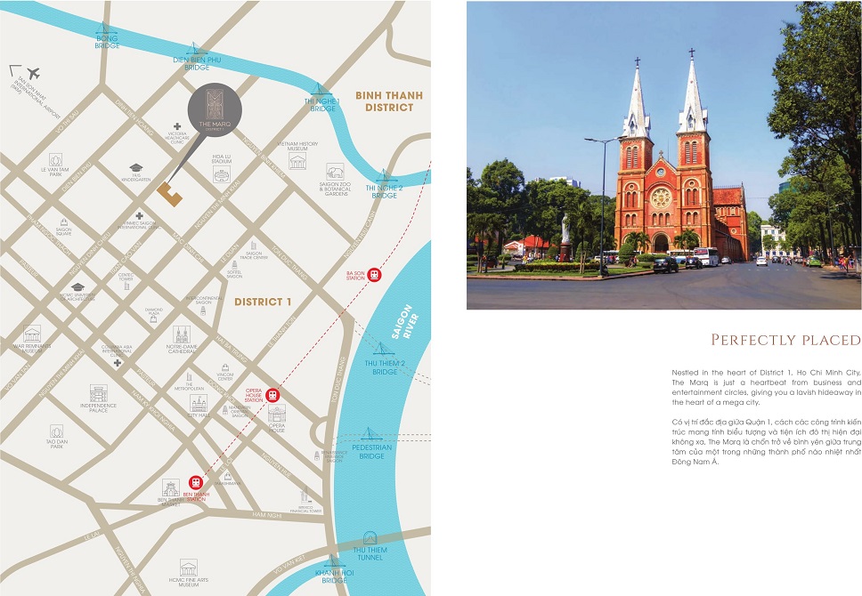 vị trí trung tâm tại căn hộ the marq hongkongland