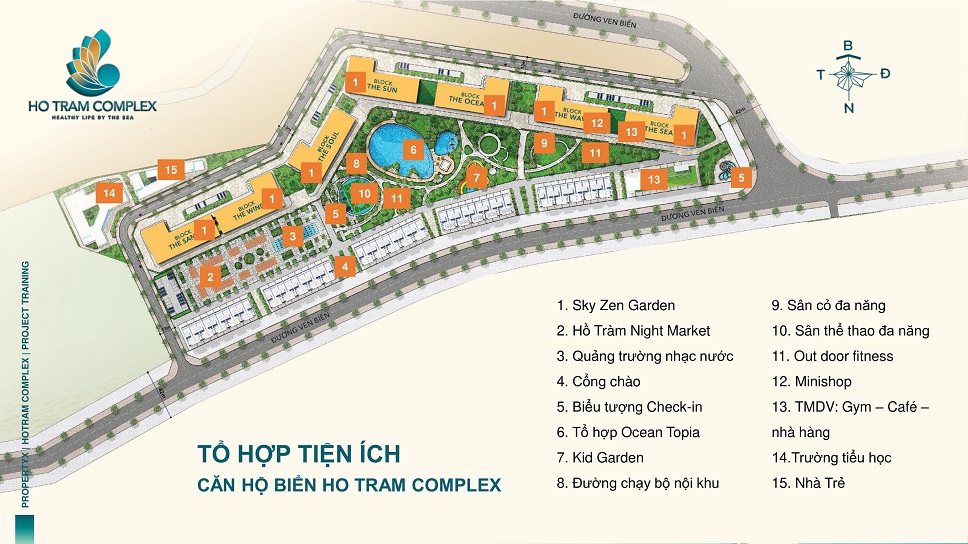 tiện ích sống tại hồ tràm complex