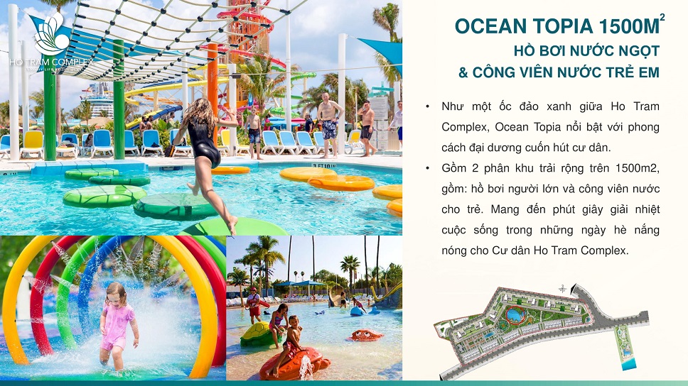 tiện ích hồ tràm complex với ocean topia