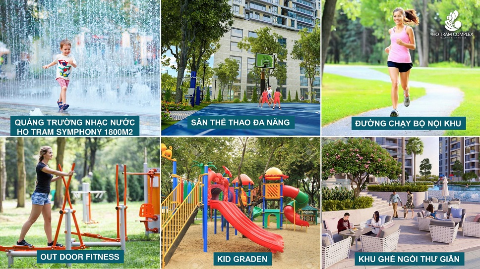 tiện ích sống tại hồ tràm sông ray