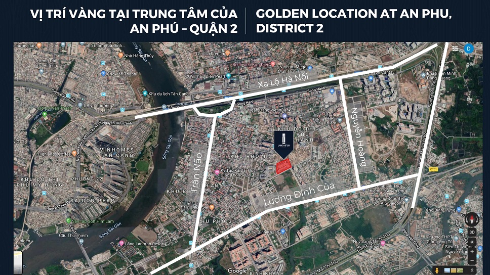 vị trí biệt thự lancaster eden