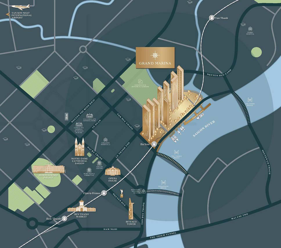 vị trí căn hộ grand marina saigon