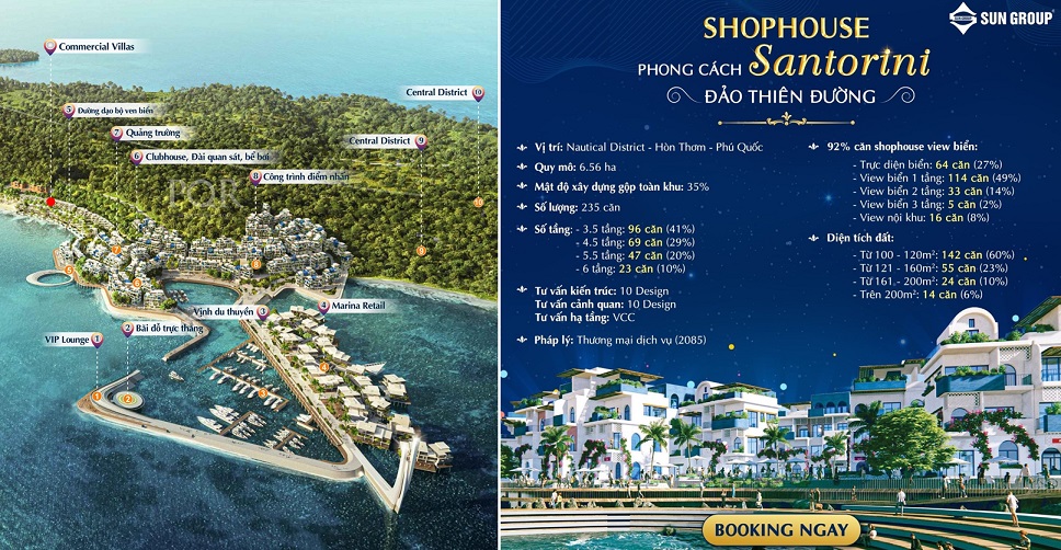 shophouse Santorini hon thom paradise island