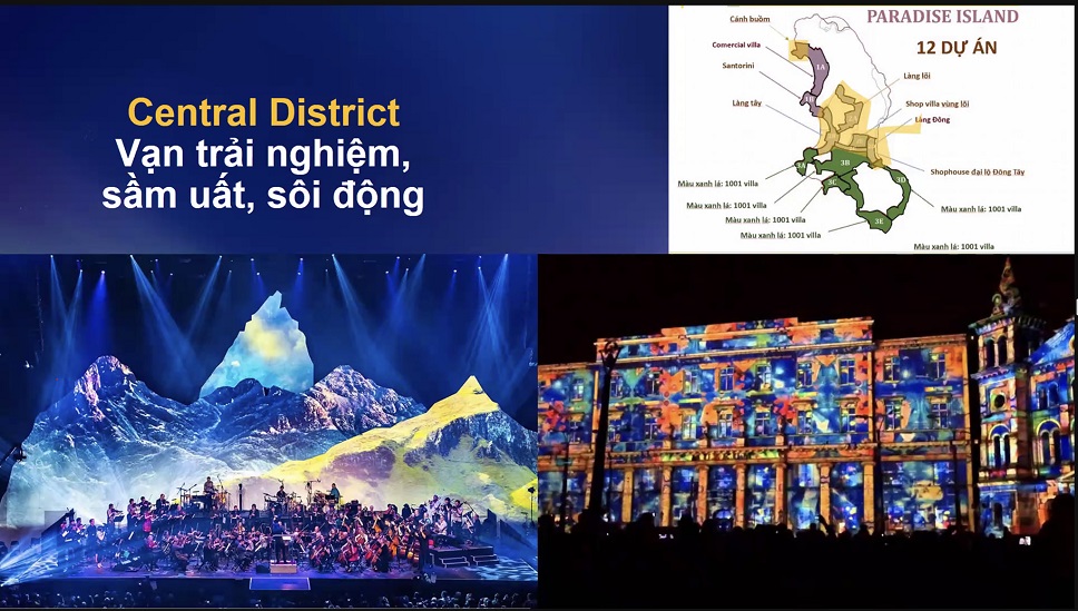 tiện ích tại khu cetral district paradise island