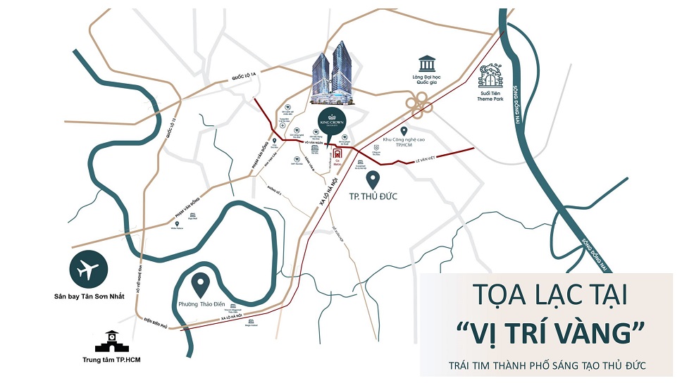 vị trí king crown infinity thủ đức