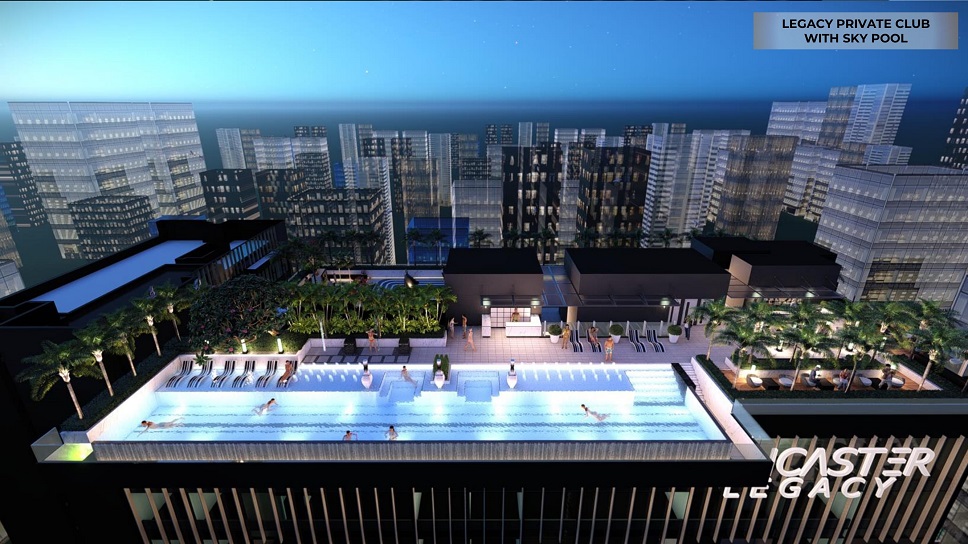 hồ bơi tầng thượng tại lancaster legacy saigon