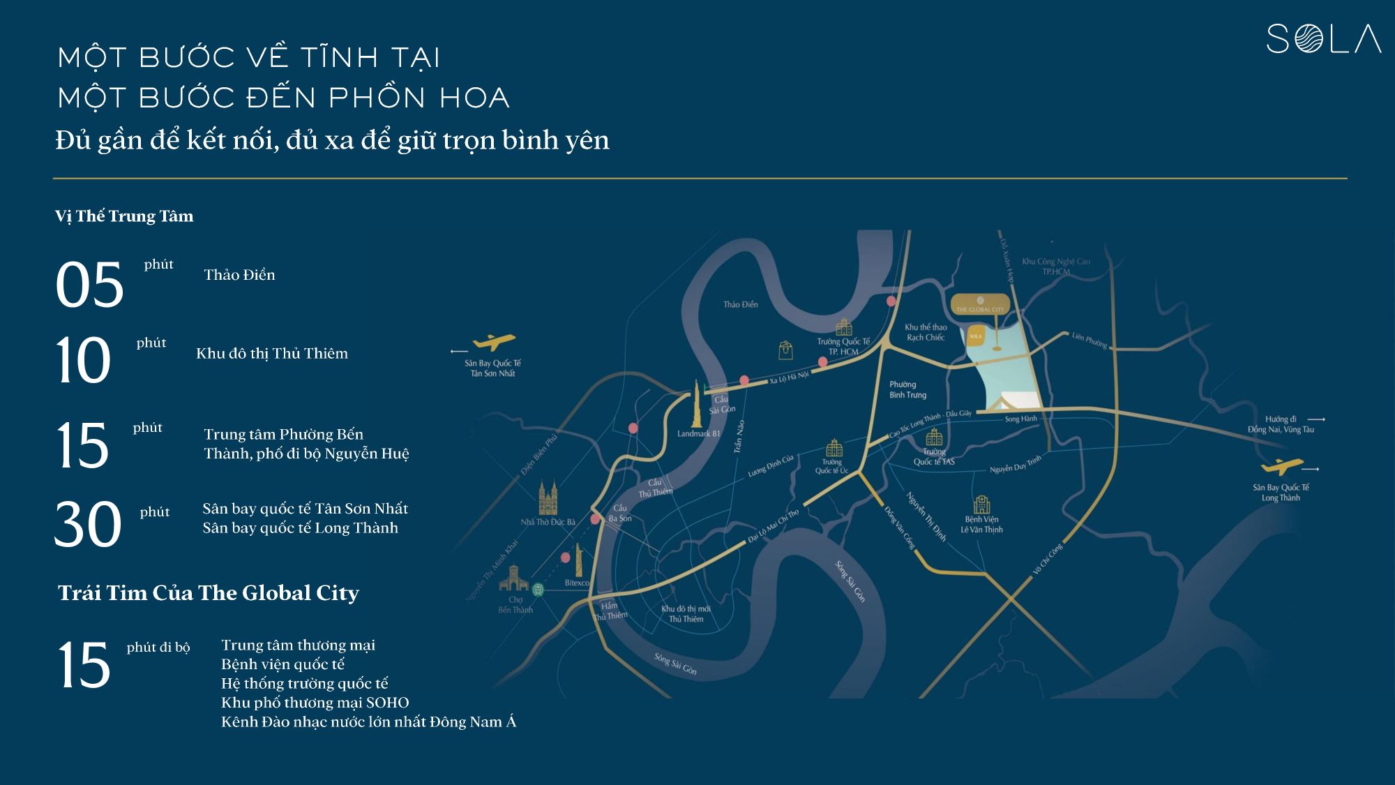 vị trí biệt thự sola đảo ánh dương