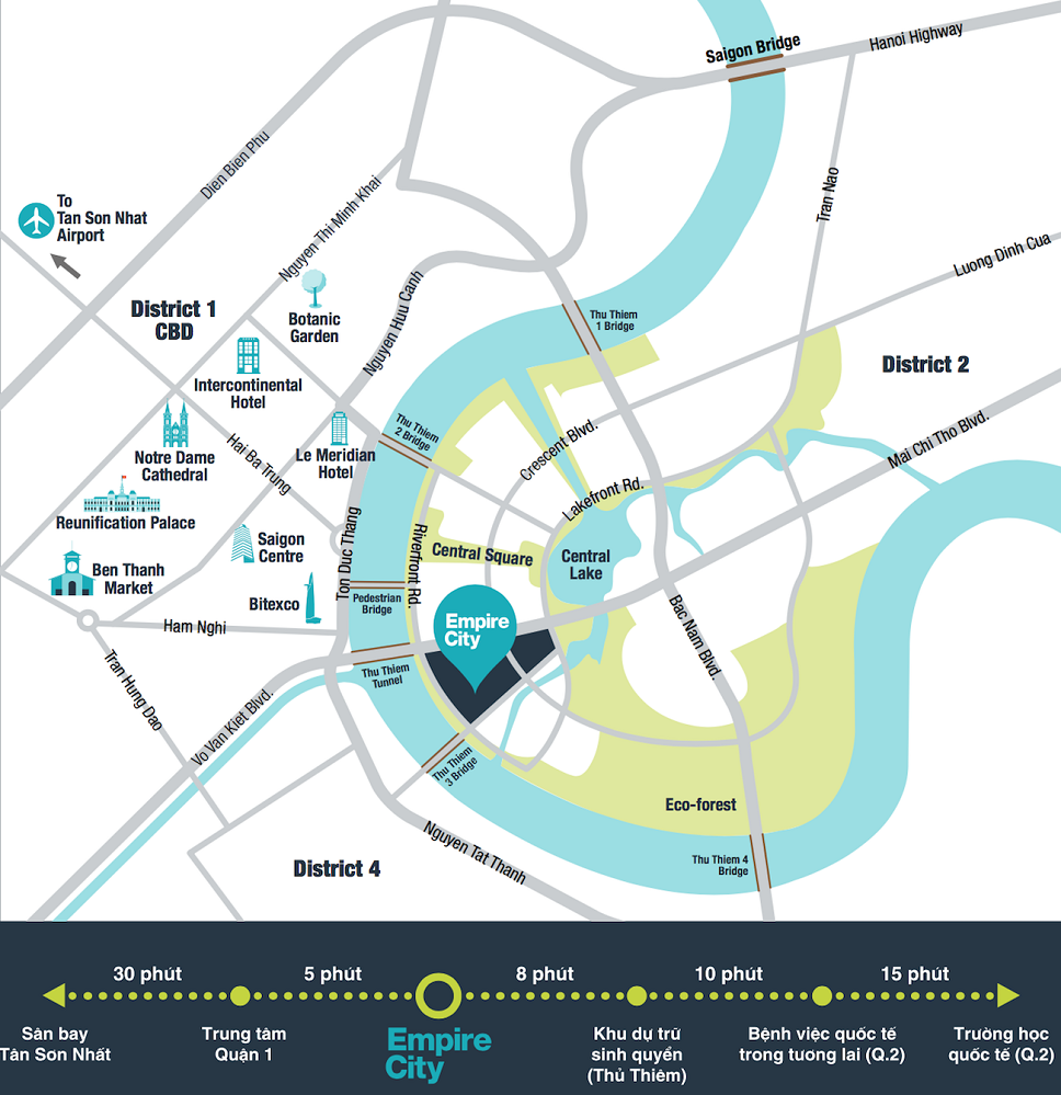 vị trí dự án empire city thủ thiêm