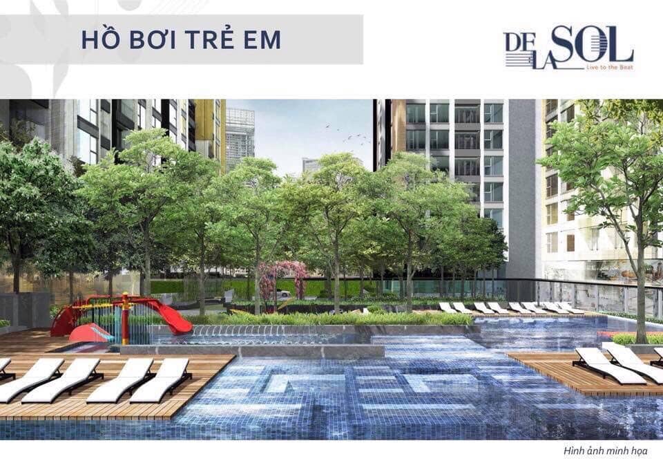hồ bơi căn hộ delasol