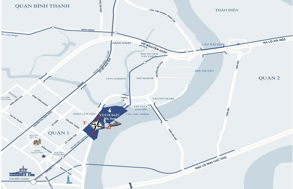 vị trí biệt thự victoria vinhomes golden river