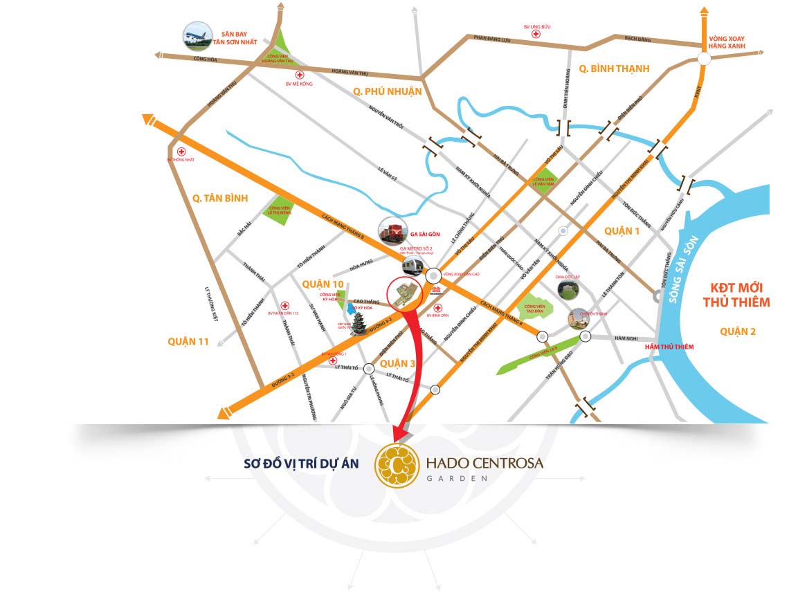 vị trí hado centrosa