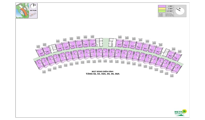 Mặt bằng tầng 01-07