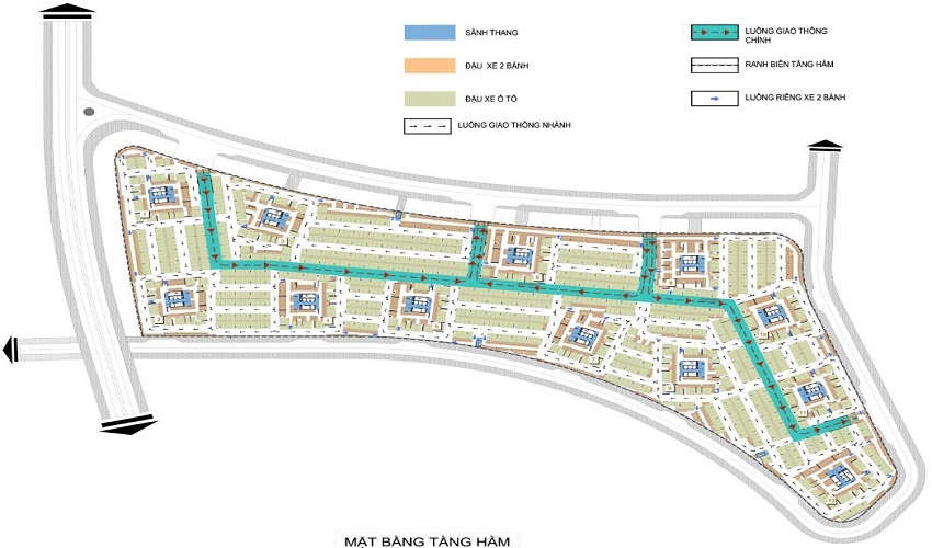Mặt bằng tầng hầm