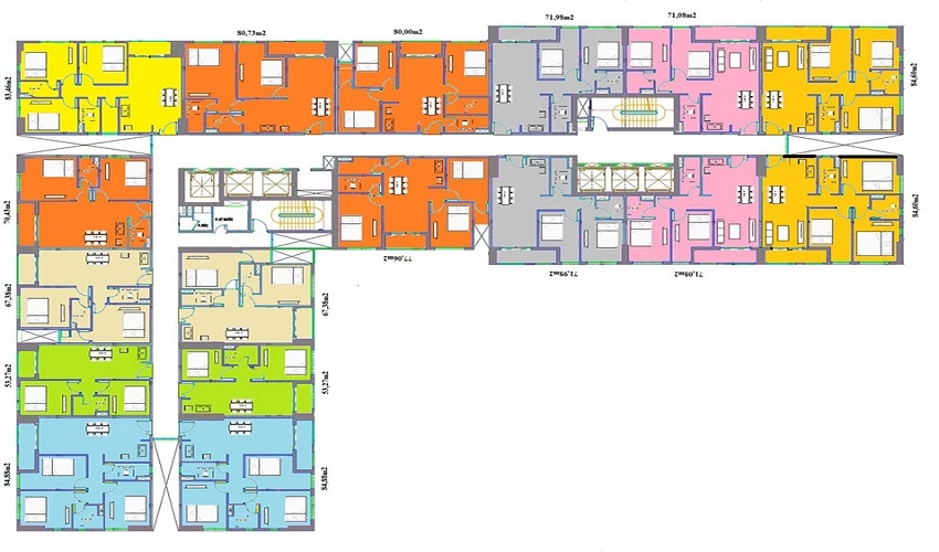Mặt bằng tầng điển hình