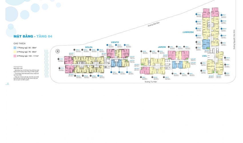 Mặt bằng tầng 04