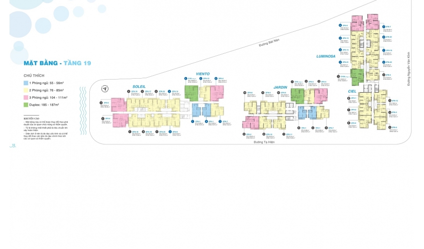 Mặt bằng tầng 19