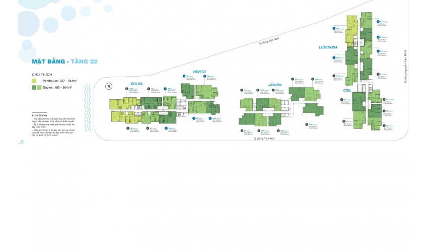 Mặt bằng tầng 22
