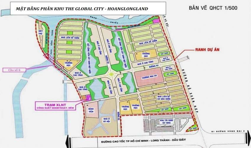 Mặt bằng phân khu