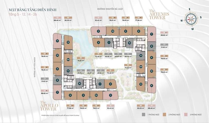 Mặt bằng tầng điển hình